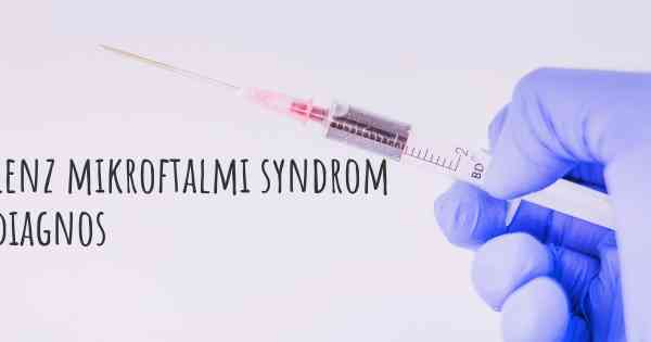 Lenz mikroftalmi syndrom diagnos