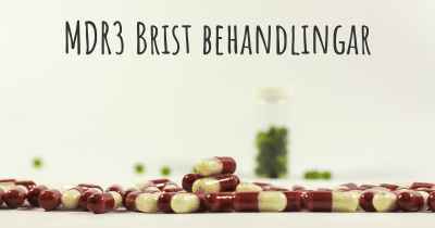MDR3 Brist behandlingar