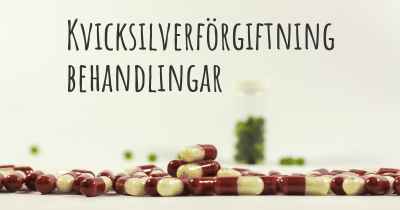 Kvicksilverförgiftning behandlingar
