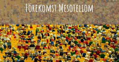 Förekomst Mesoteliom