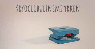 Kryoglobulinemi yrken