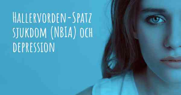 Hallervorden-Spatz sjukdom (NBIA) och depression