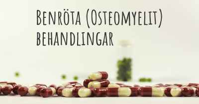 Benröta (Osteomyelit) behandlingar