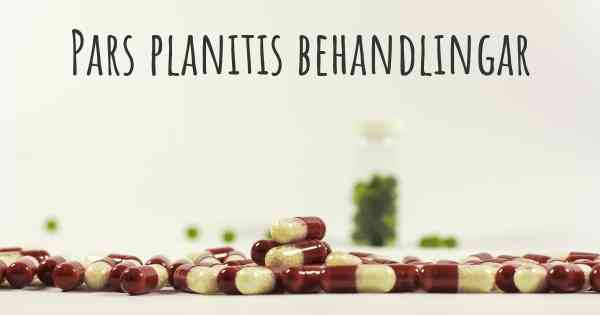 Pars planitis behandlingar