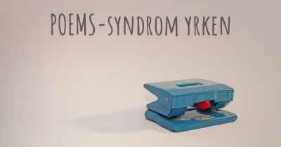 POEMS-syndrom yrken
