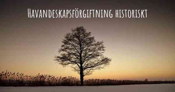 Havandeskapsförgiftning historiskt