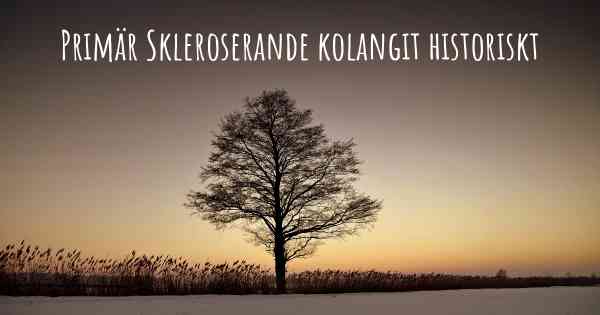 Primär Skleroserande kolangit historiskt