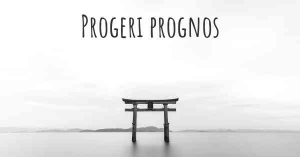 Progeri prognos