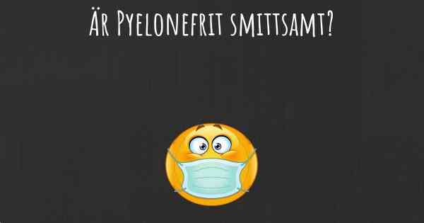 Är Pyelonefrit smittsamt?
