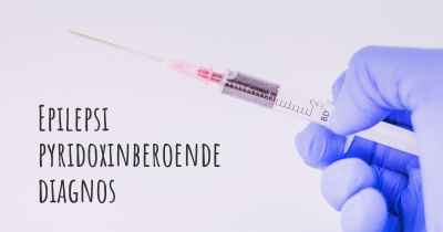 Epilepsi pyridoxinberoende diagnos