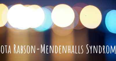 Bota Rabson-Mendenhalls Syndrom?
