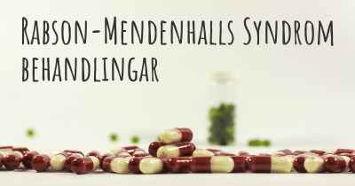 Rabson-Mendenhalls Syndrom behandlingar