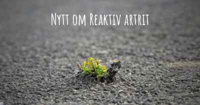 Nytt om Reaktiv artrit