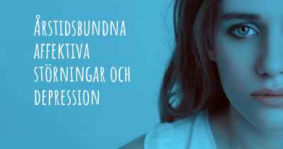 Årstidsbundna affektiva störningar och depression