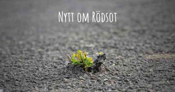 Nytt om Rödsot