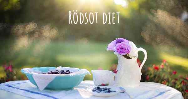 Rödsot diet