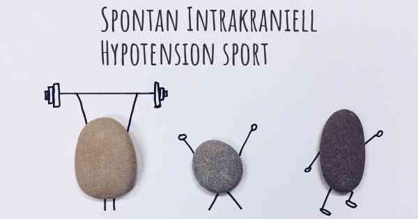 Spontan Intrakraniell Hypotension sport