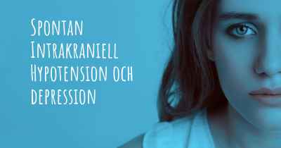 Spontan Intrakraniell Hypotension och depression