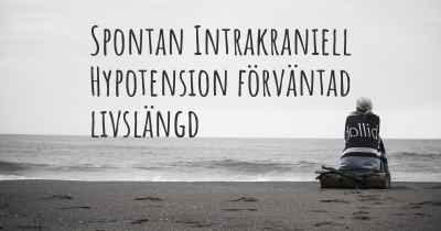 Spontan Intrakraniell Hypotension förväntad livslängd