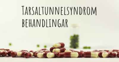 Tarsaltunnelsyndrom behandlingar
