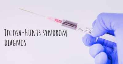 Tolosa-Hunts syndrom diagnos