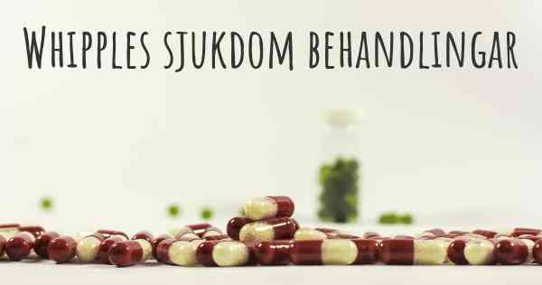 Whipples sjukdom behandlingar