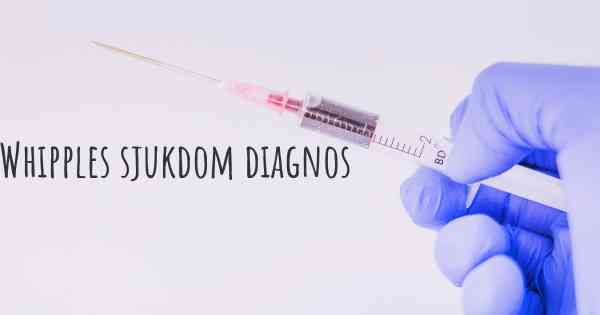 Whipples sjukdom diagnos