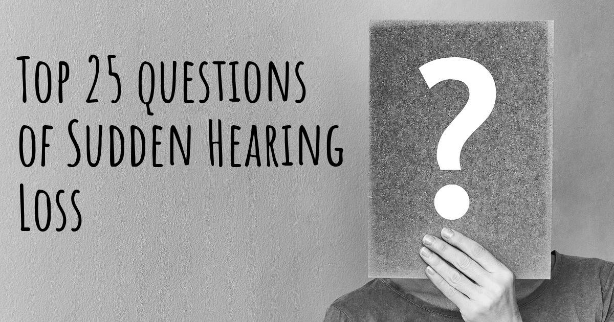 Sudden Hearing Loss Top 25 Fragen - Sudden Hearing Loss Karte | Diseasemaps