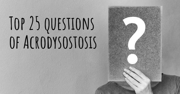 Acrodysostosis top 25 questions