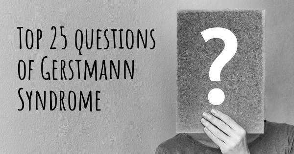 Gerstmann Syndrome top 25 questions