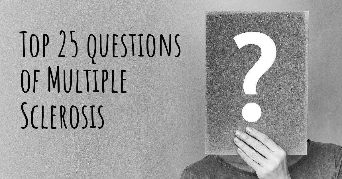 Multiple Sclerosis top 25 questions - Multiple Sclerosis Map | Diseasemaps