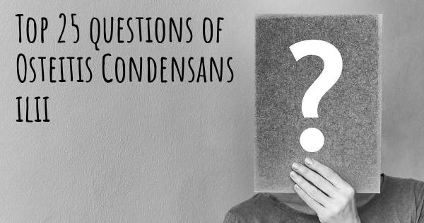 Osteitis Condensans ilii top 25 questions