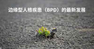 边缘型人格疾患（BPD）的最新发展