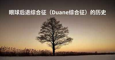 眼球后退综合征（Duane综合征）的历史