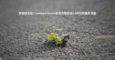 郎伯综合征/ Lambert-Eaton肌无力综合征(LEMS)的最新发展