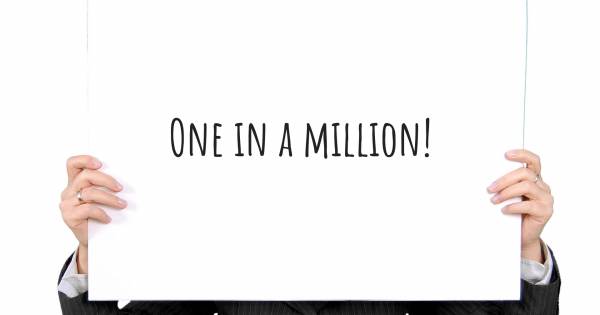 ONE IN A MILLION!