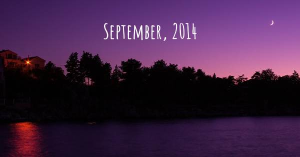 SEPTEMBER, 2014