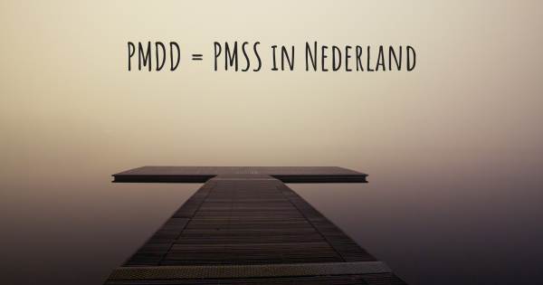 PMDD = PMSS IN NEDERLAND