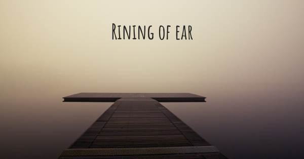 RINING OF EAR